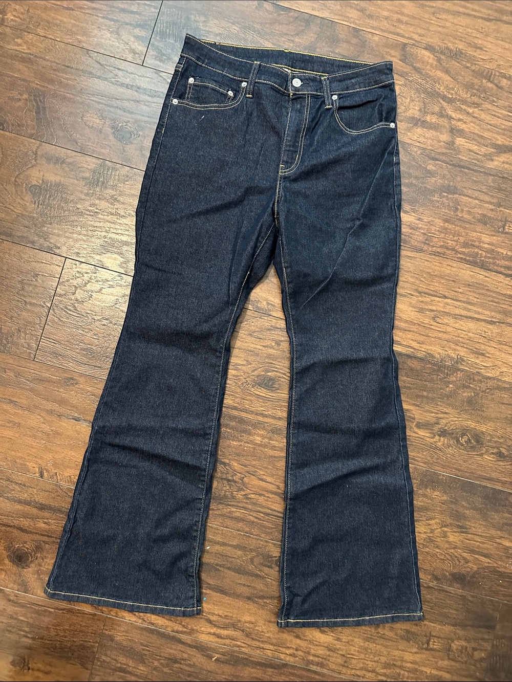 Levi's Dark Indigo Wide Leg Jeans